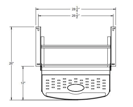SMFP-1200 – STROMBER Entry Step, Single Manual Step 24 Inch Width Low Profile With Wide Slip Resista - view 2